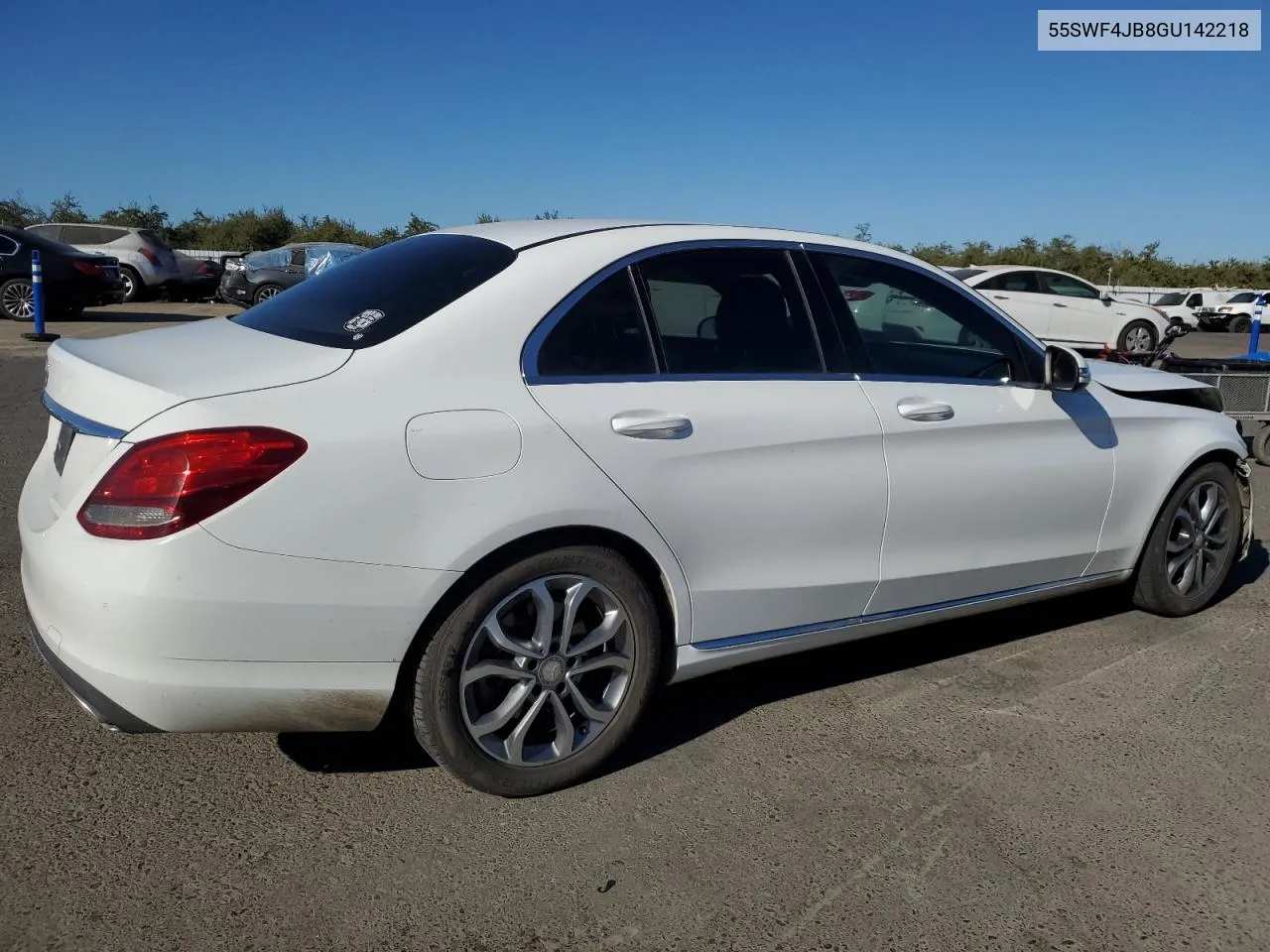 2016 Mercedes-Benz C 300 VIN: 55SWF4JB8GU142218 Lot: 78433194