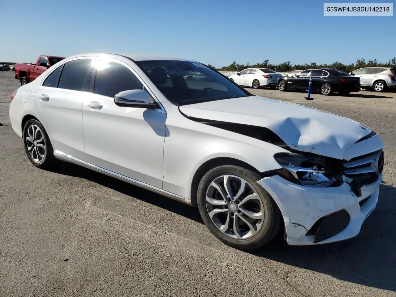 2016 Mercedes-Benz C 300 VIN: 55SWF4JB8GU142218 Lot: 78433194