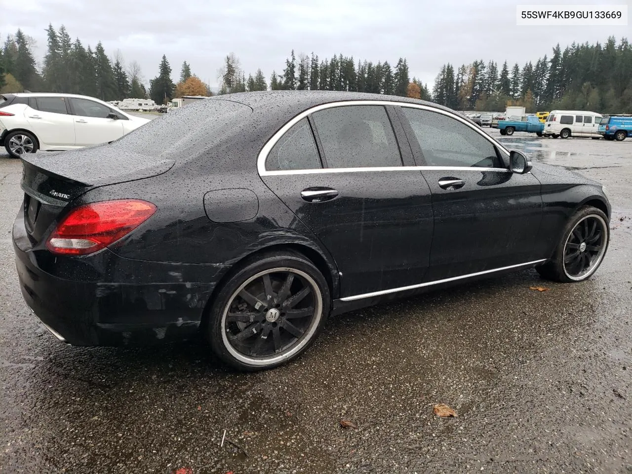 2016 Mercedes-Benz C 300 4Matic VIN: 55SWF4KB9GU133669 Lot: 78659264