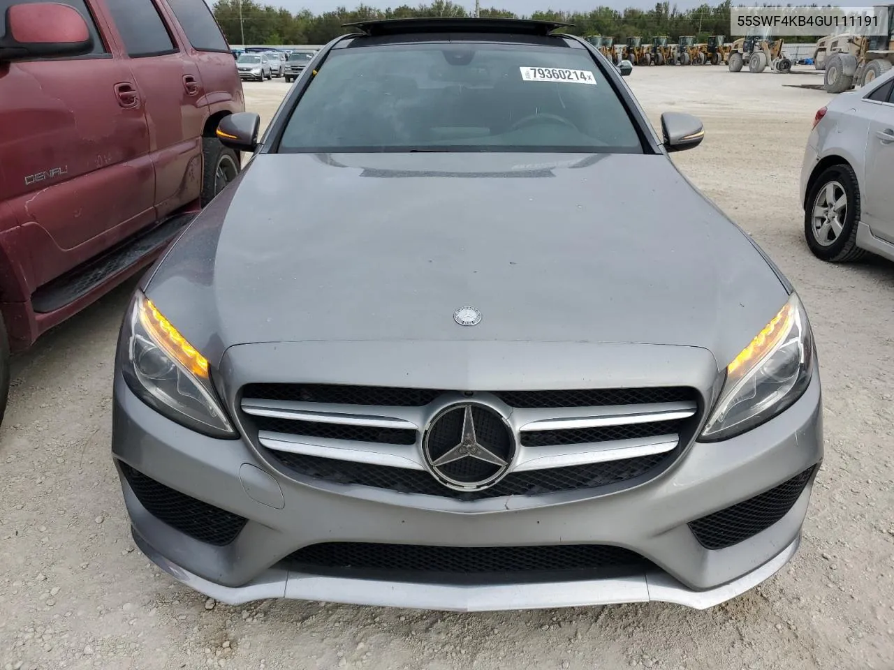 2016 Mercedes-Benz C 300 4Matic VIN: 55SWF4KB4GU111191 Lot: 79360214