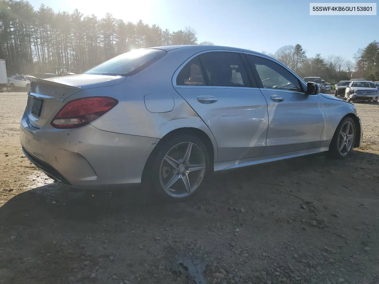 2016 Mercedes-Benz C 300 4Matic VIN: 55SWF4KB6GU153801 Lot: 79461554