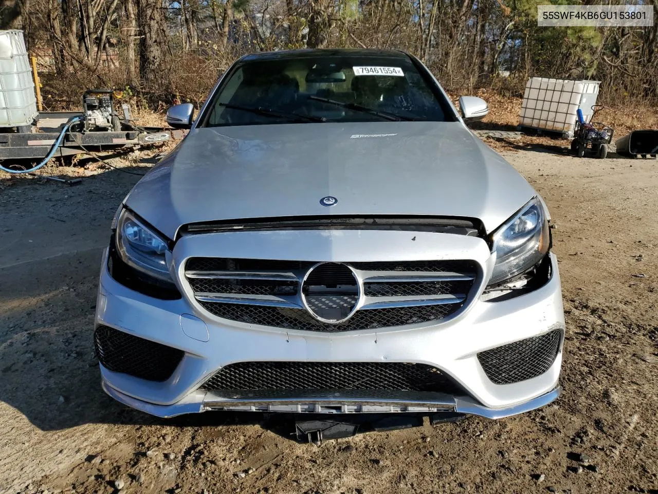 2016 Mercedes-Benz C 300 4Matic VIN: 55SWF4KB6GU153801 Lot: 79461554