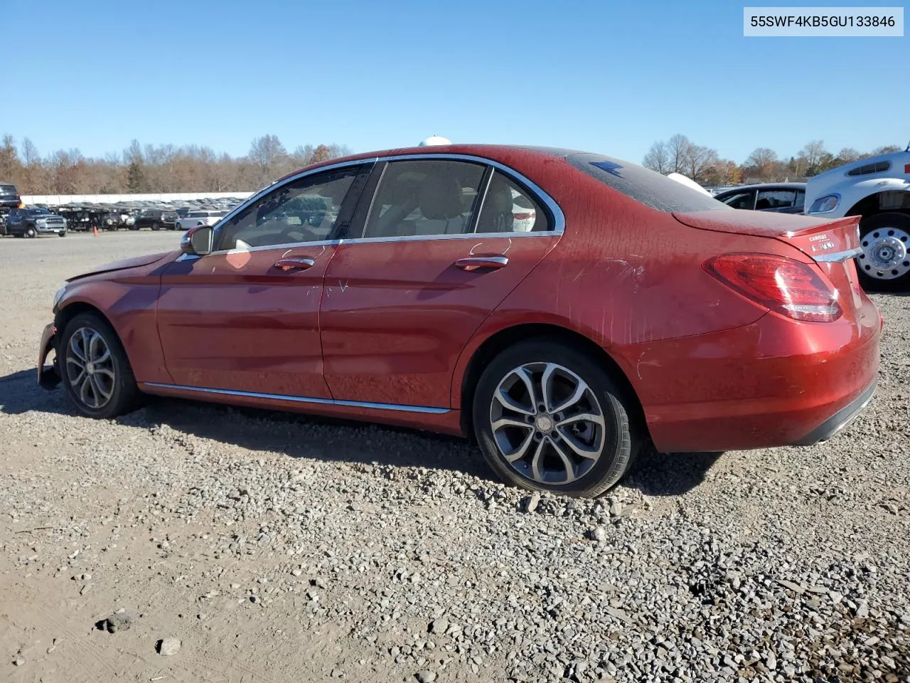 2016 Mercedes-Benz C 300 4Matic VIN: 55SWF4KB5GU133846 Lot: 79821604