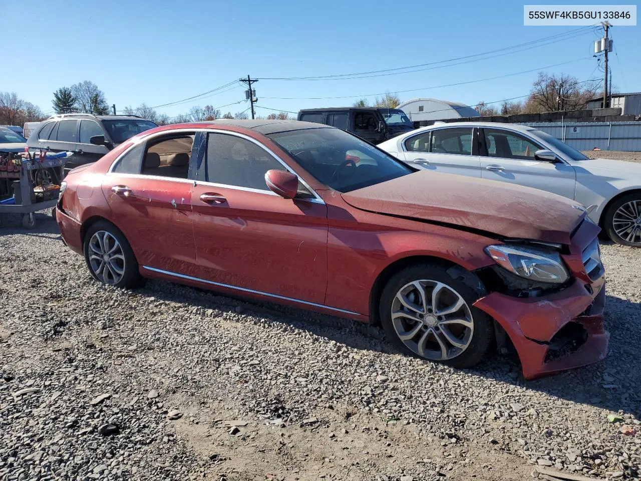 2016 Mercedes-Benz C 300 4Matic VIN: 55SWF4KB5GU133846 Lot: 79821604