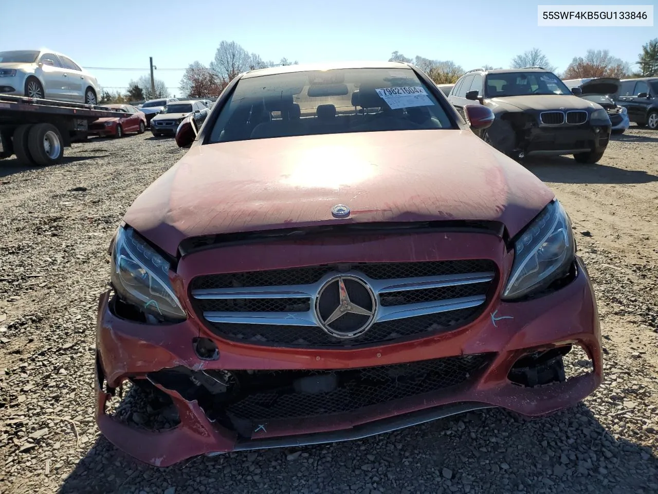 2016 Mercedes-Benz C 300 4Matic VIN: 55SWF4KB5GU133846 Lot: 79821604