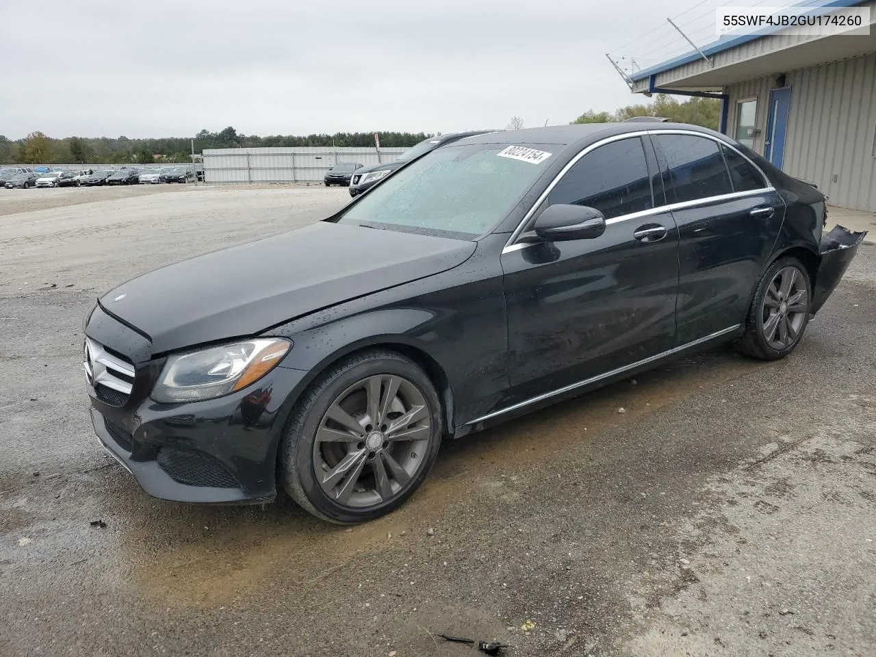 2016 Mercedes-Benz C 300 VIN: 55SWF4JB2GU174260 Lot: 80224154