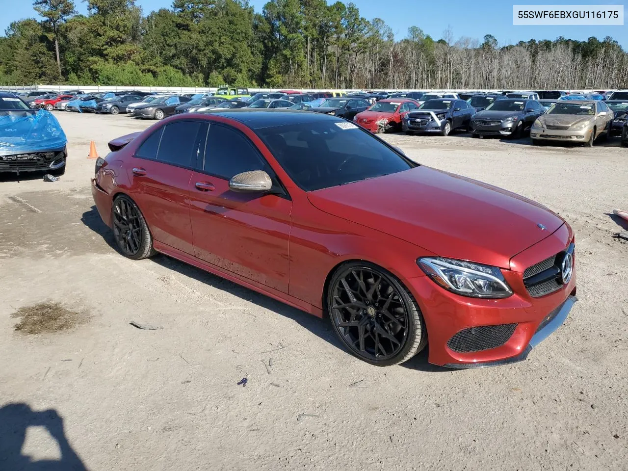 2016 Mercedes-Benz C 450 4Matic Amg VIN: 55SWF6EBXGU116175 Lot: 80289134