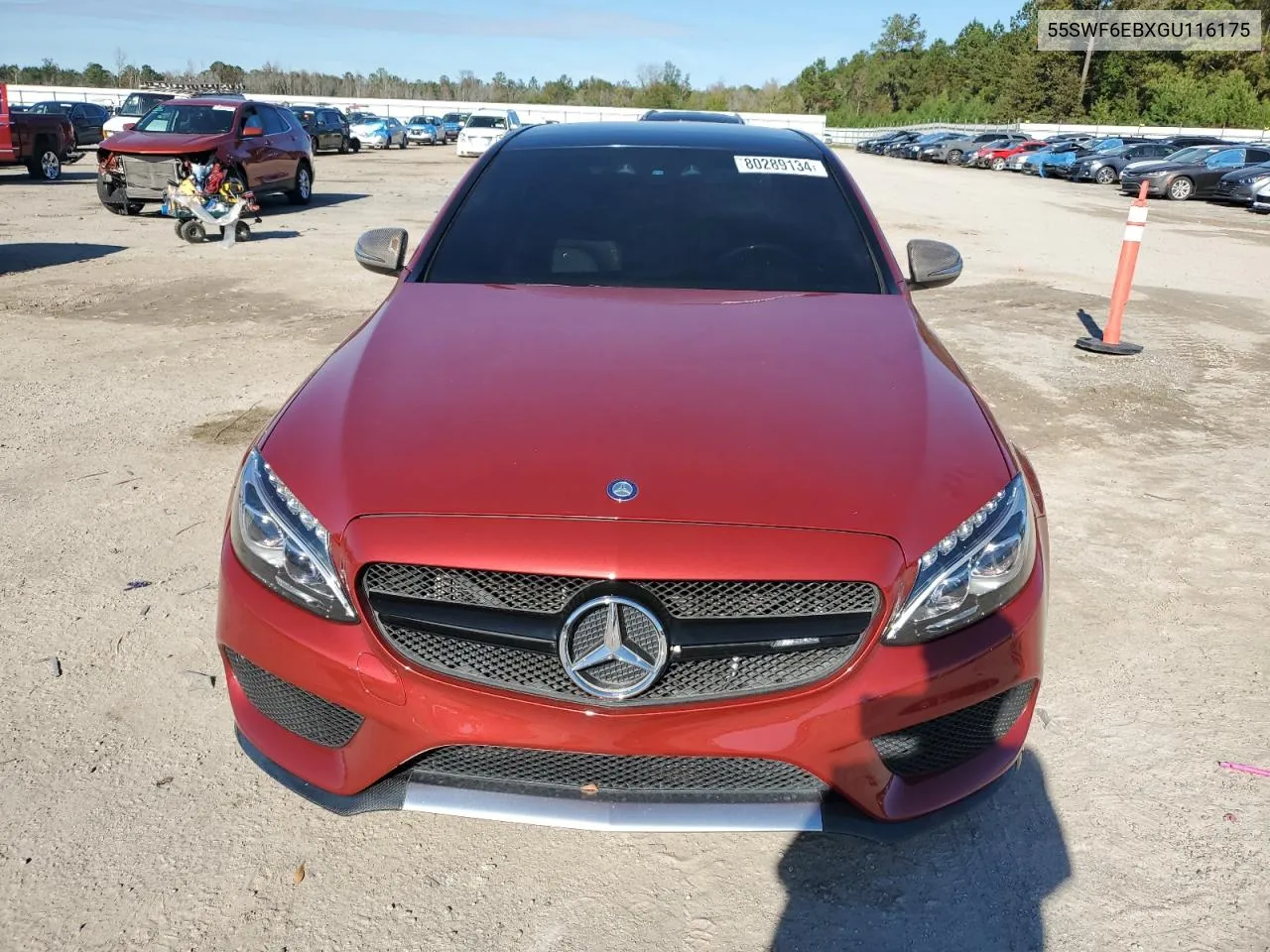 2016 Mercedes-Benz C 450 4Matic Amg VIN: 55SWF6EBXGU116175 Lot: 80289134