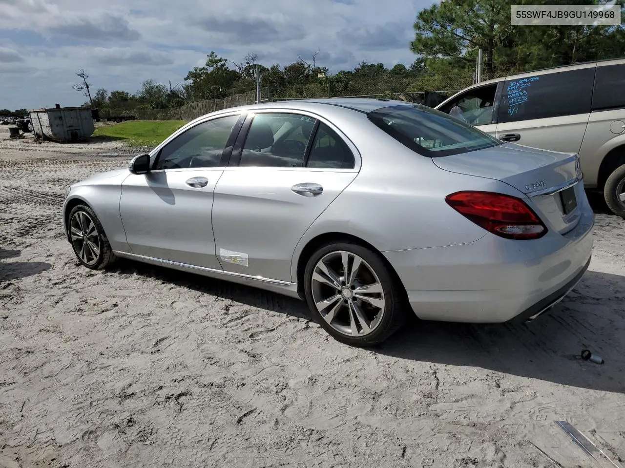 2016 Mercedes-Benz C 300 VIN: 55SWF4JB9GU149968 Lot: 80314384