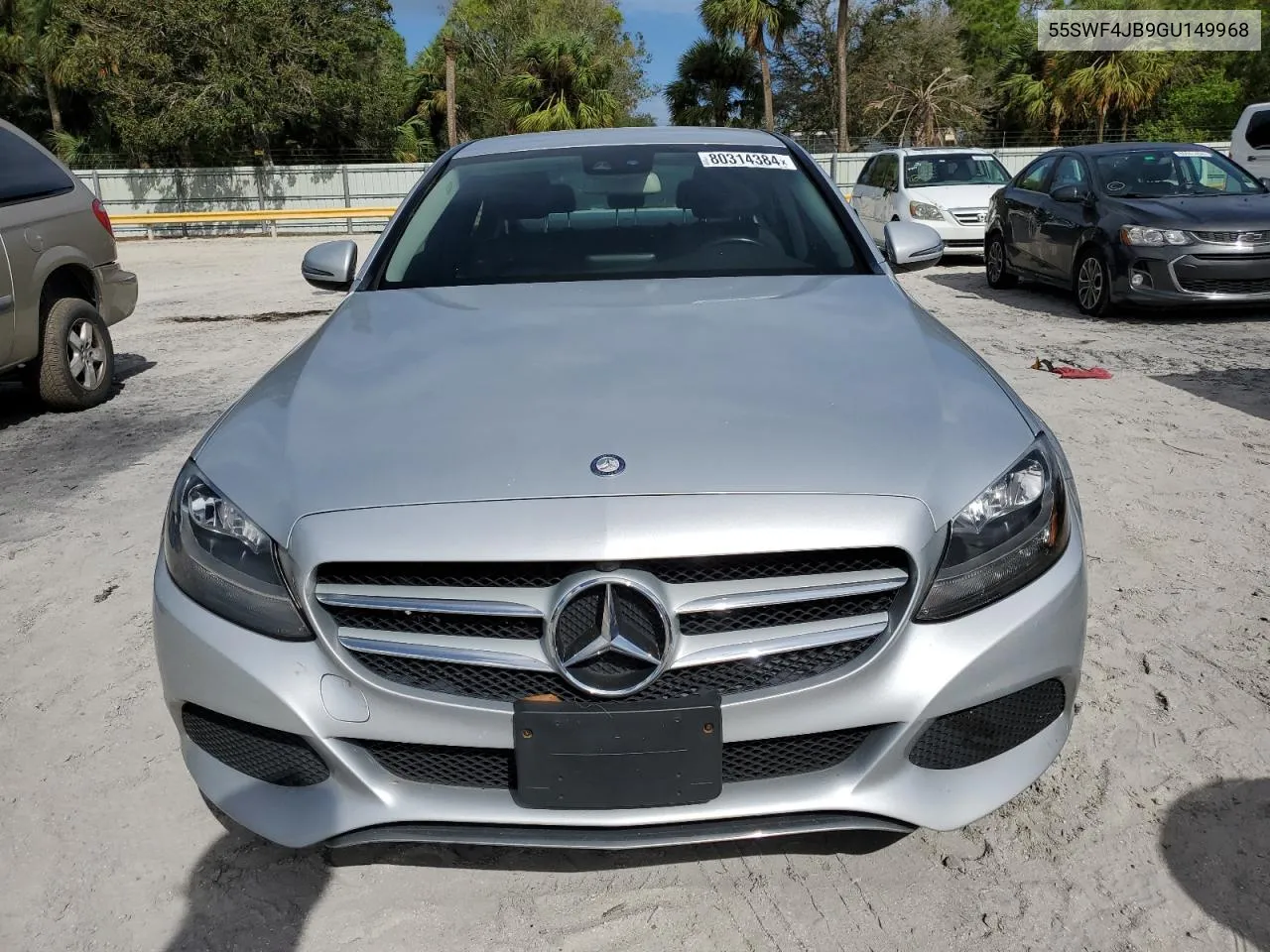 2016 Mercedes-Benz C 300 VIN: 55SWF4JB9GU149968 Lot: 80314384