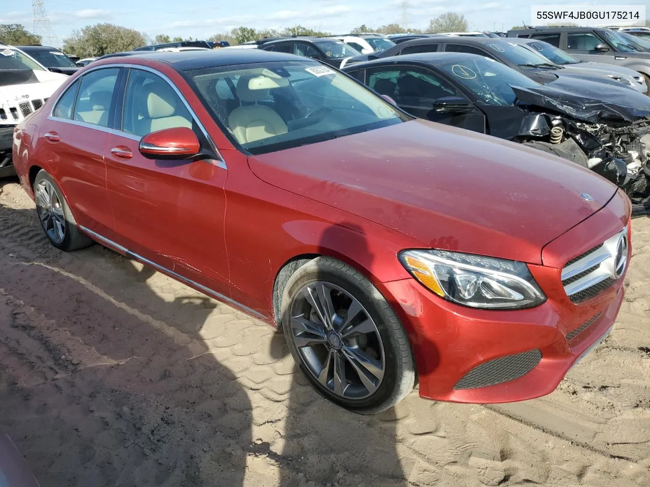 2016 Mercedes-Benz C 300 VIN: 55SWF4JB0GU175214 Lot: 80627834