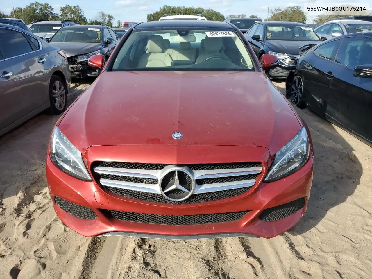 2016 Mercedes-Benz C 300 VIN: 55SWF4JB0GU175214 Lot: 80627834