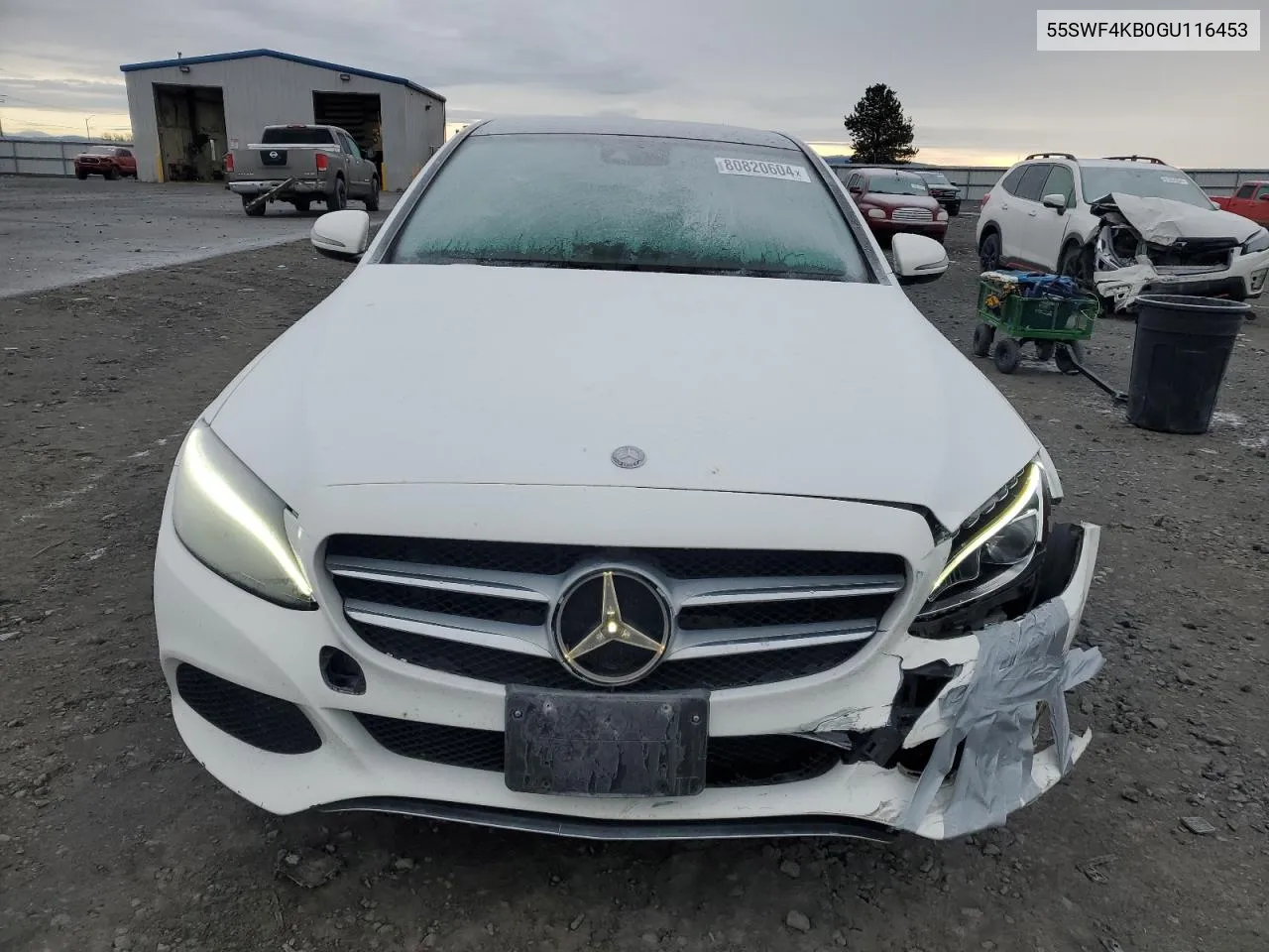 2016 Mercedes-Benz C 300 4Matic VIN: 55SWF4KB0GU116453 Lot: 80820604