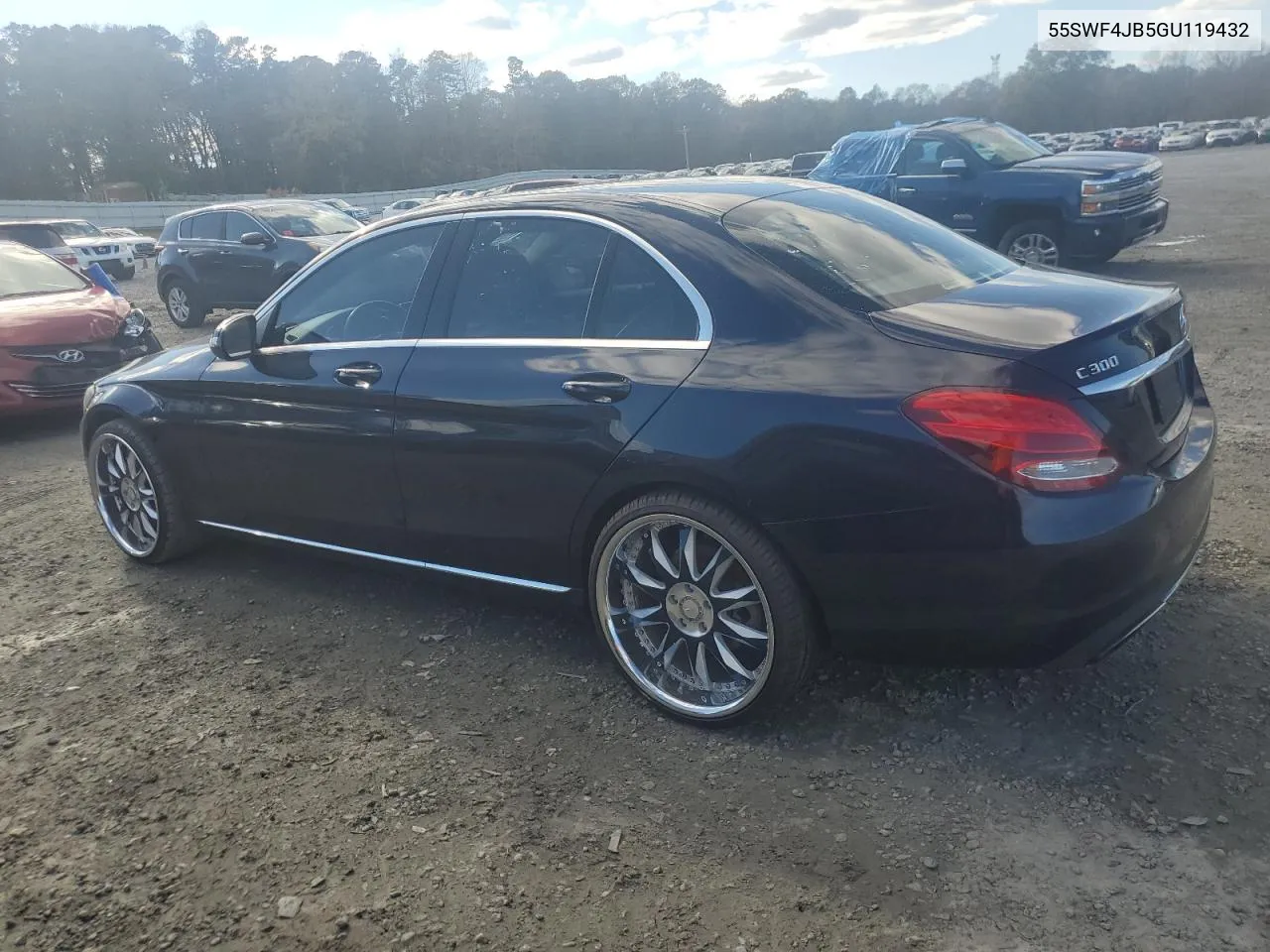 2016 Mercedes-Benz C 300 VIN: 55SWF4JB5GU119432 Lot: 81075004