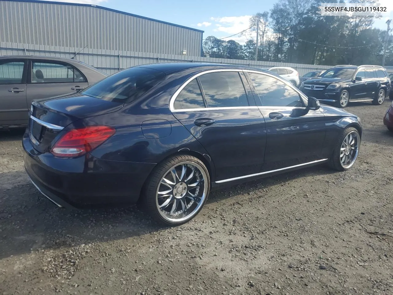 2016 Mercedes-Benz C 300 VIN: 55SWF4JB5GU119432 Lot: 81075004