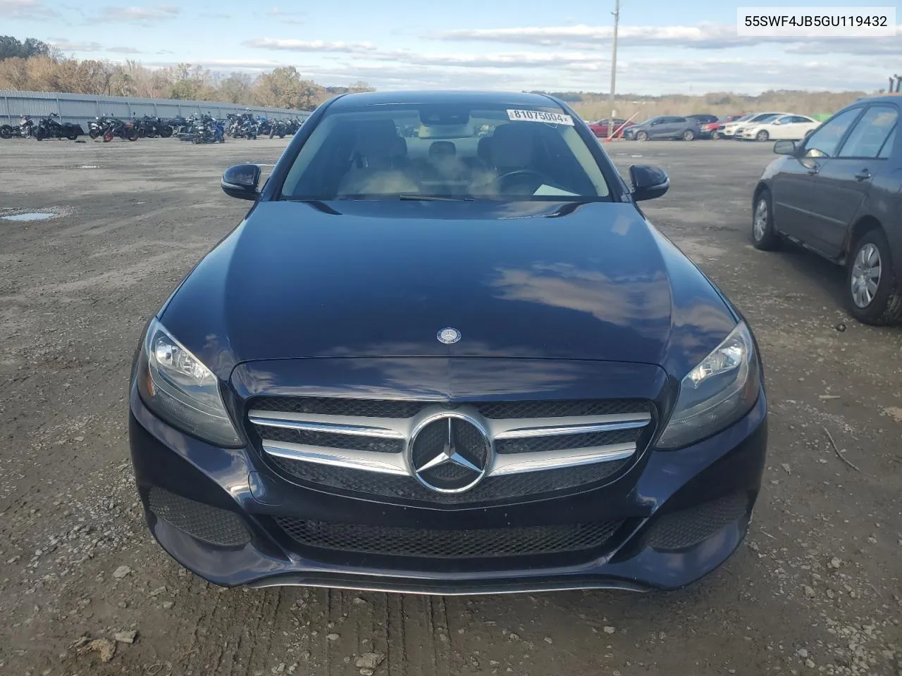 2016 Mercedes-Benz C 300 VIN: 55SWF4JB5GU119432 Lot: 81075004