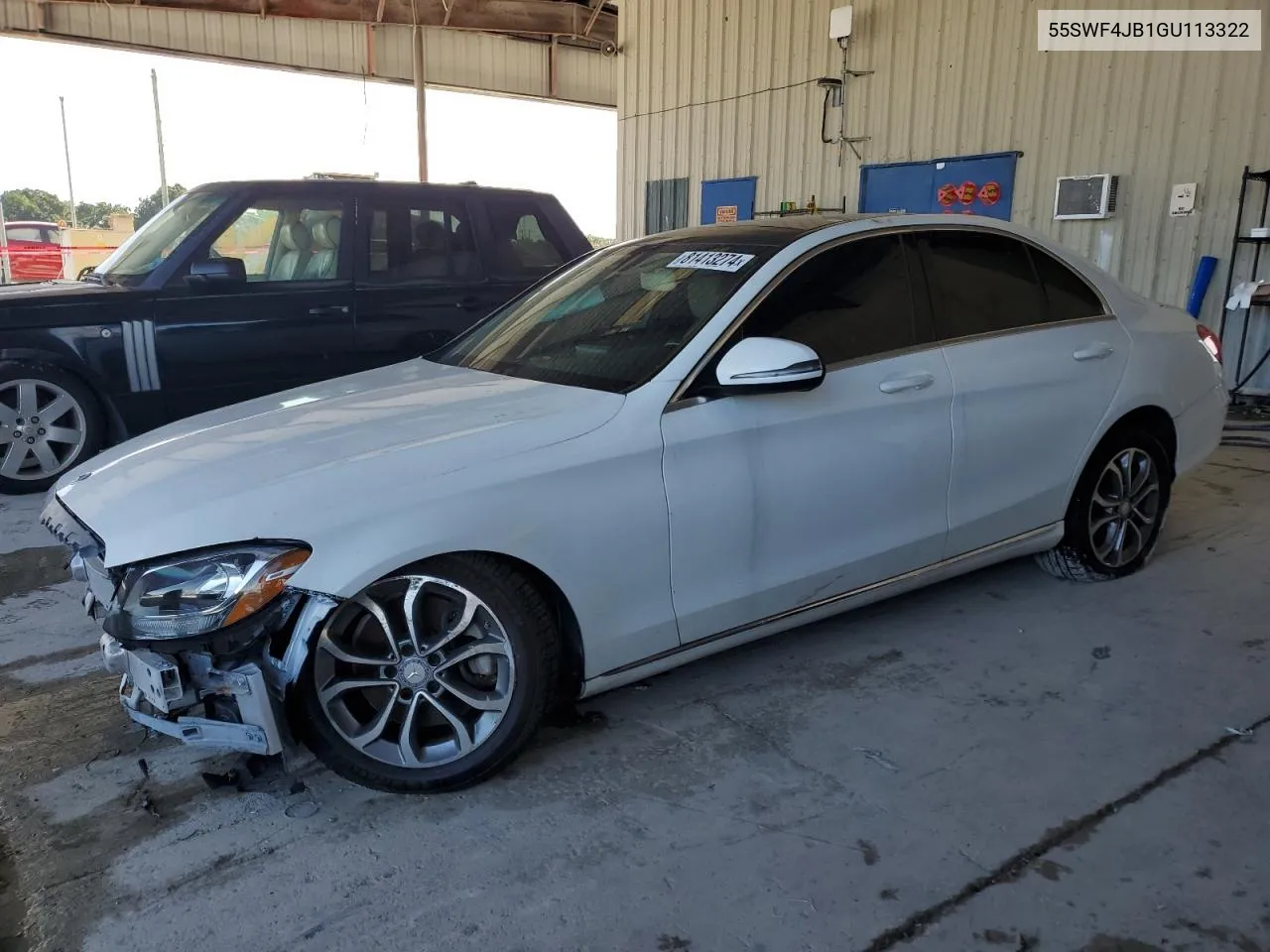 2016 Mercedes-Benz C 300 VIN: 55SWF4JB1GU113322 Lot: 81413274