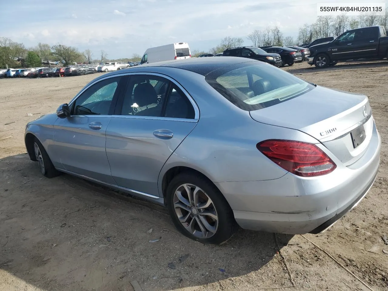 2017 Mercedes-Benz C 300 4Matic VIN: 55SWF4KB4HU201135 Lot: 50700664