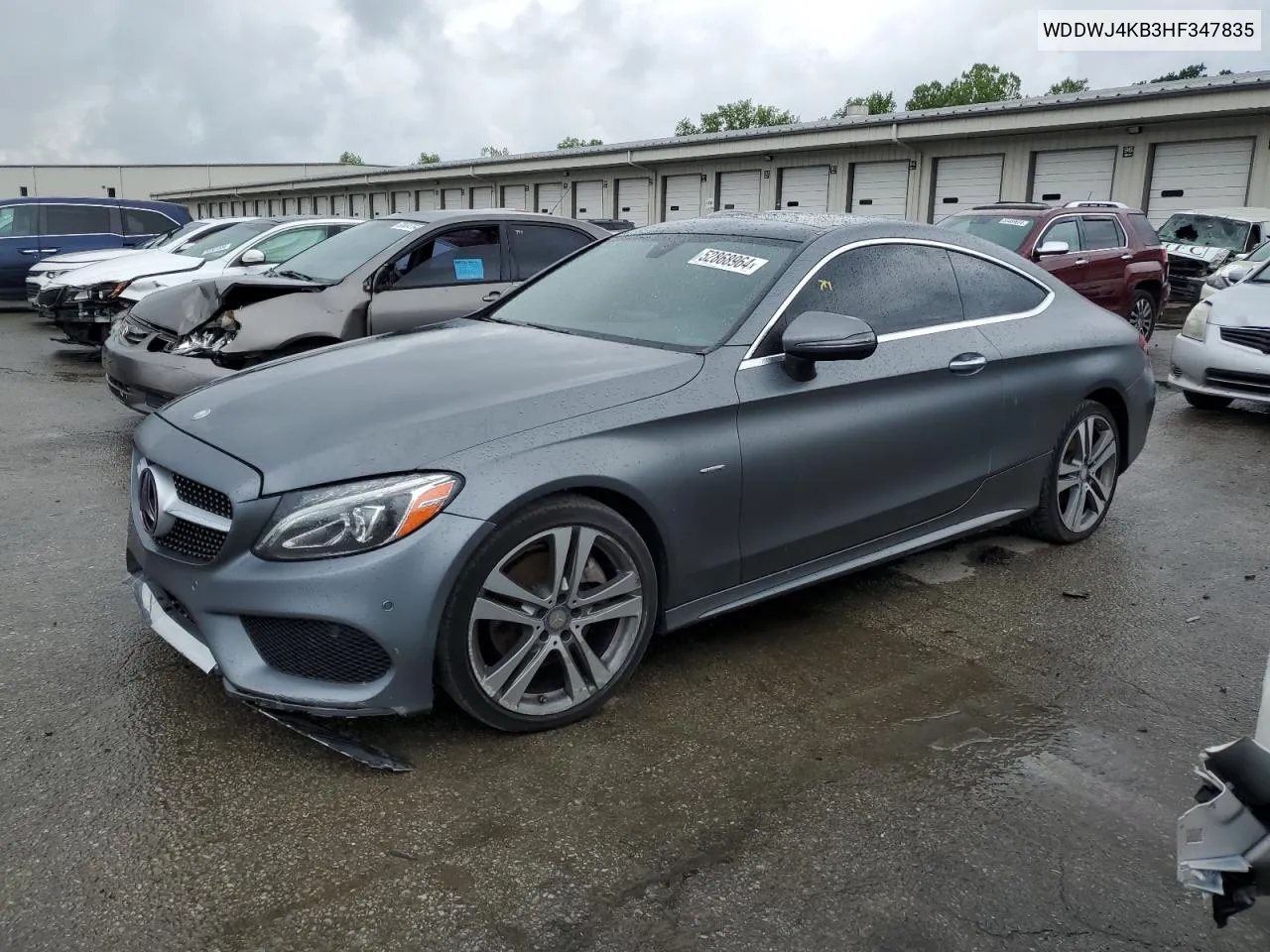 2017 Mercedes-Benz C 300 4Matic VIN: WDDWJ4KB3HF347835 Lot: 52868964