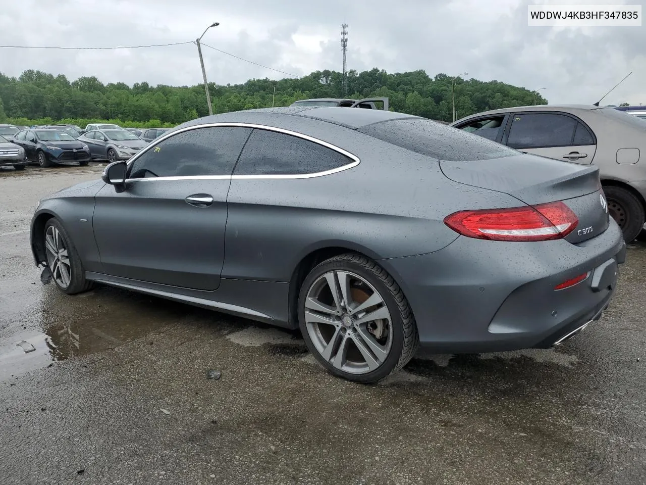 2017 Mercedes-Benz C 300 4Matic VIN: WDDWJ4KB3HF347835 Lot: 52868964