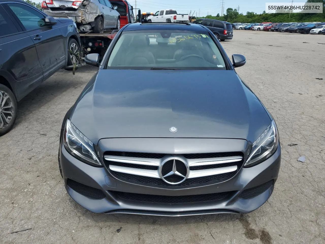 2017 Mercedes-Benz C 300 4Matic VIN: 55SWF4KB6HU228742 Lot: 56069374