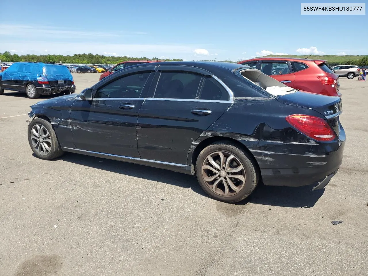 2017 Mercedes-Benz C 300 4Matic VIN: 55SWF4KB3HU180777 Lot: 56484744