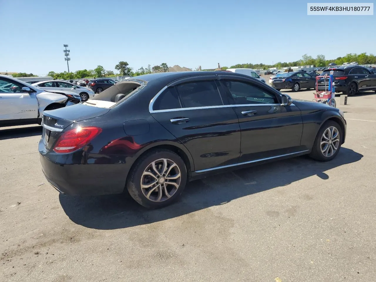 2017 Mercedes-Benz C 300 4Matic VIN: 55SWF4KB3HU180777 Lot: 56484744