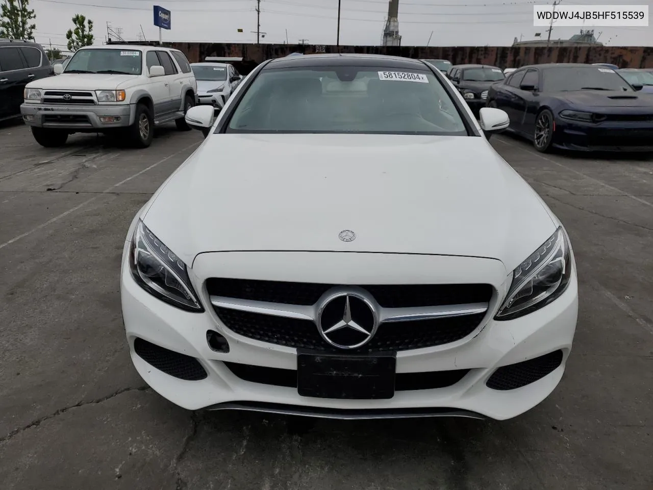 2017 Mercedes-Benz C 300 VIN: WDDWJ4JB5HF515539 Lot: 58152804