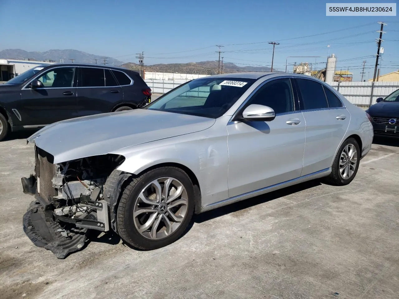 2017 Mercedes-Benz C 300 VIN: 55SWF4JB8HU230624 Lot: 59068314