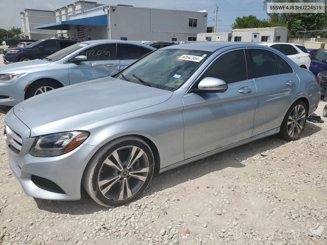 2017 Mercedes-Benz C 300 VIN: 55SWF4JB3HU224519 Lot: 62642564