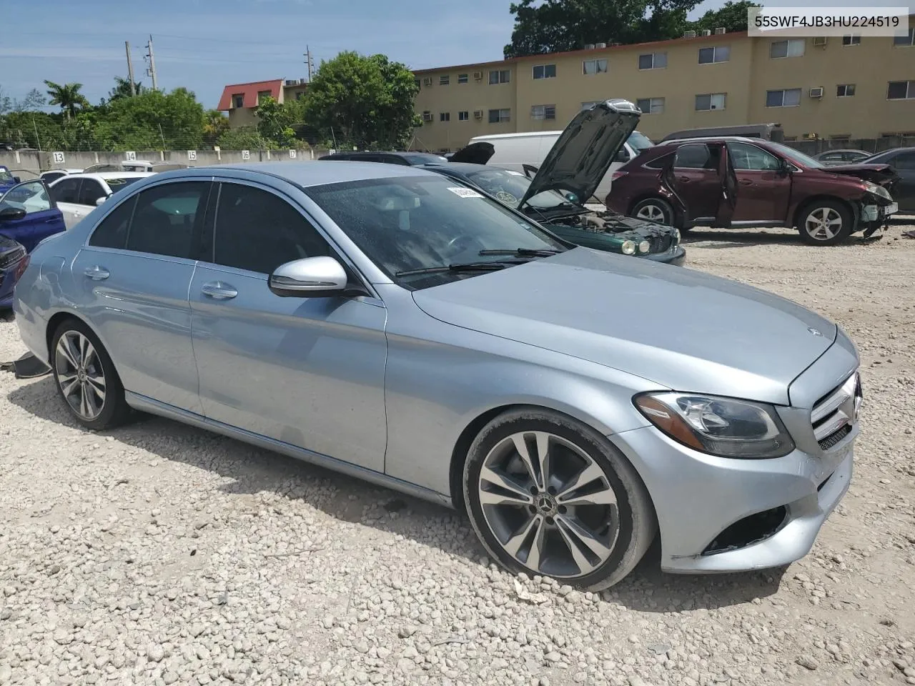 2017 Mercedes-Benz C 300 VIN: 55SWF4JB3HU224519 Lot: 62642564