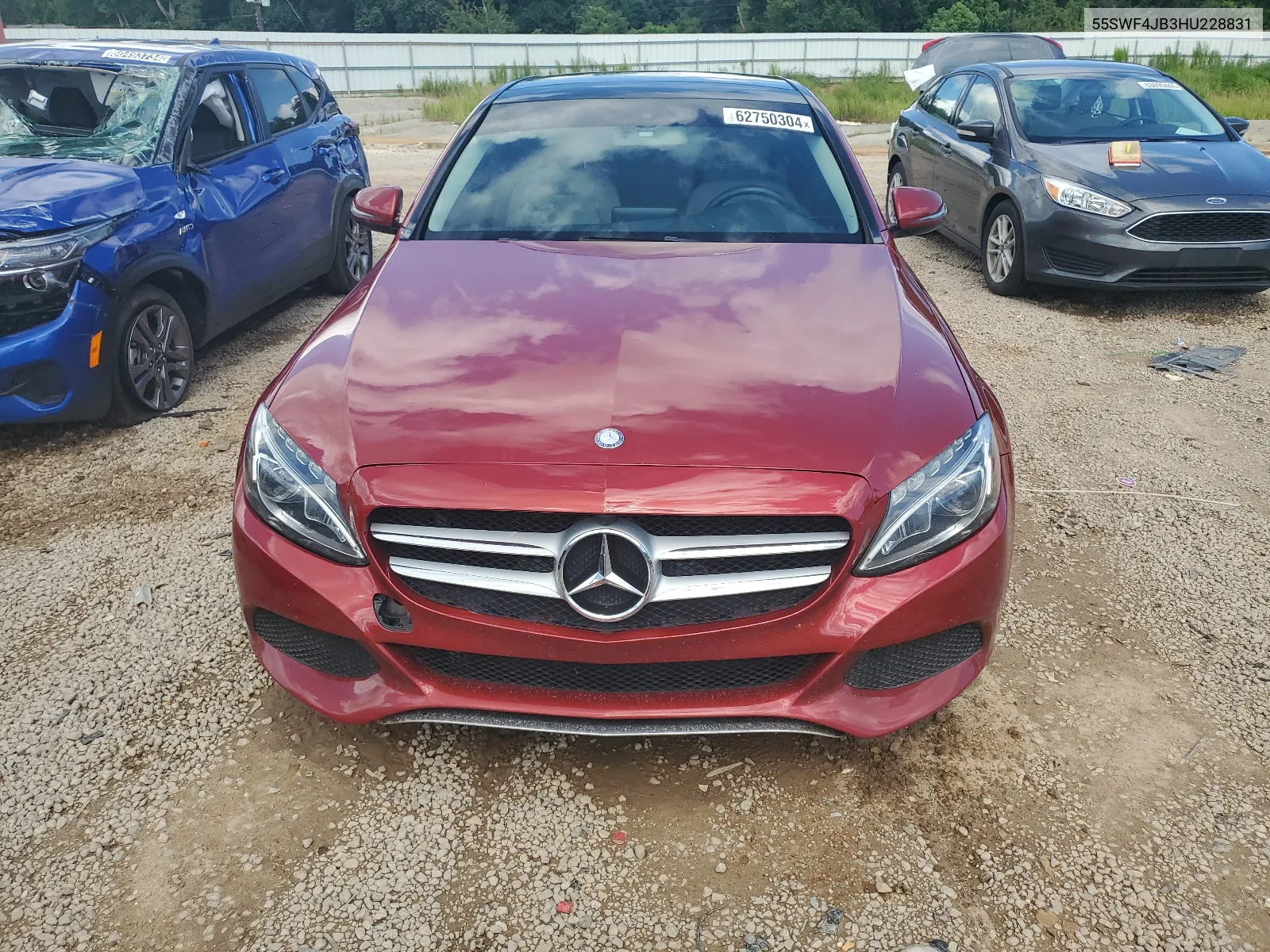 2017 Mercedes-Benz C 300 VIN: 55SWF4JB3HU228831 Lot: 62750304