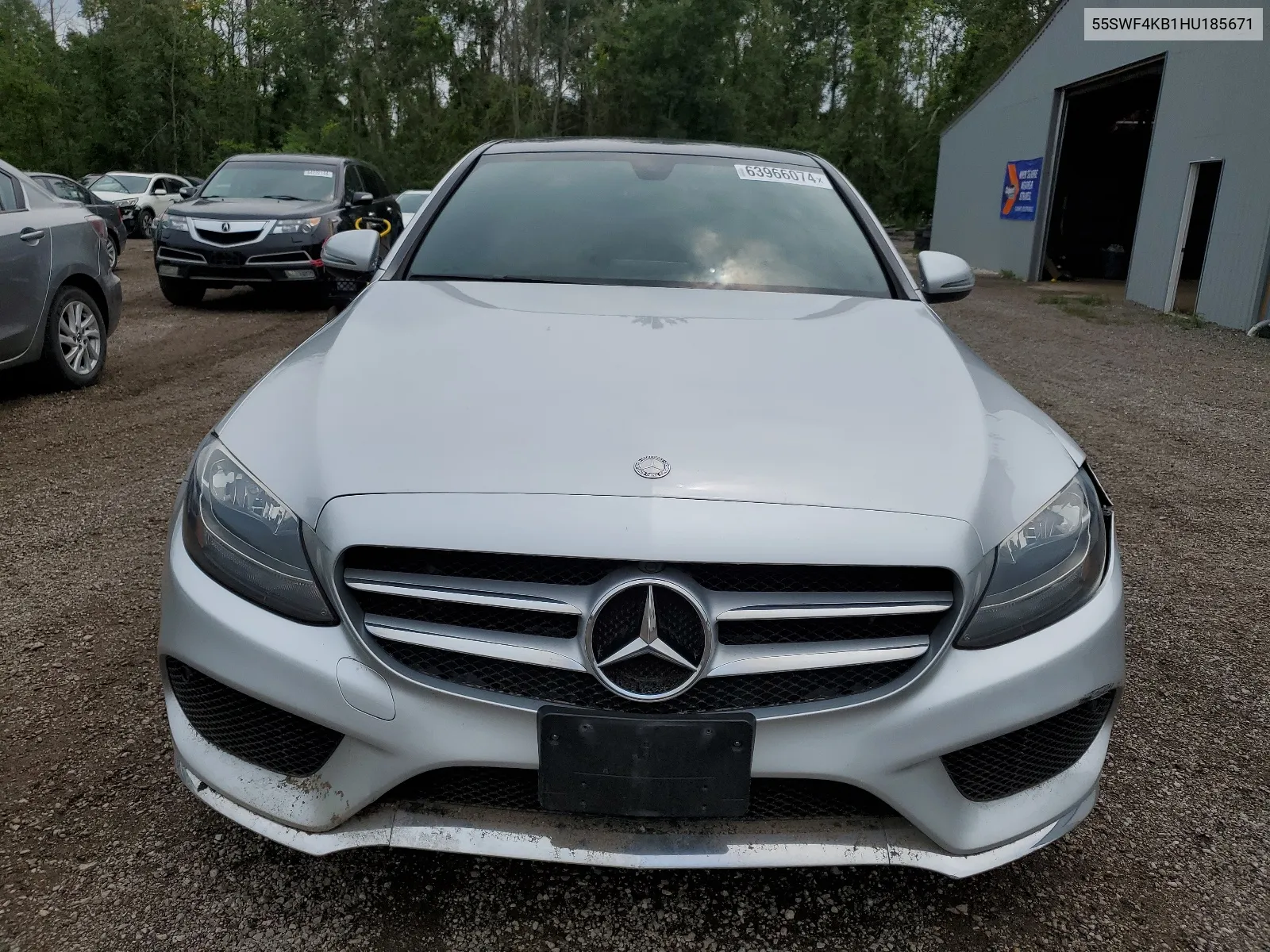 2017 Mercedes-Benz C 300 4Matic VIN: 55SWF4KB1HU185671 Lot: 63966074