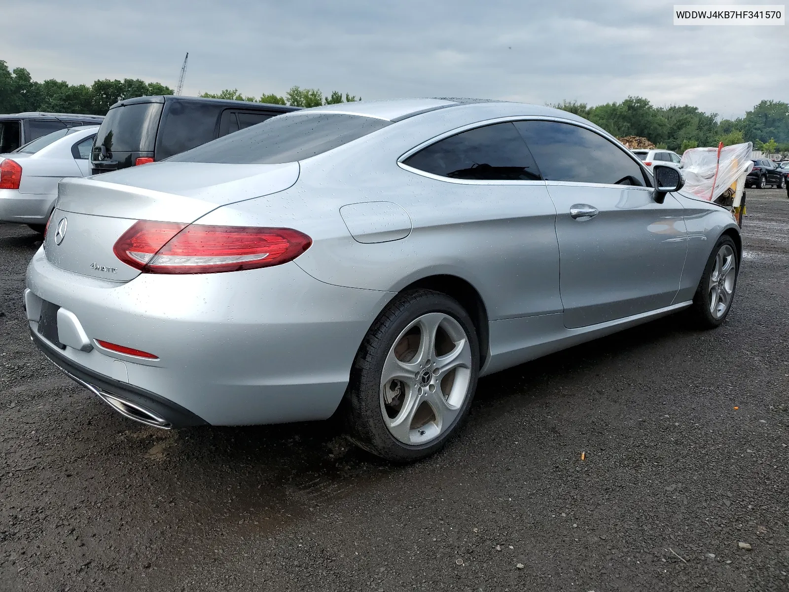 2017 Mercedes-Benz C 300 4Matic VIN: WDDWJ4KB7HF341570 Lot: 65641714