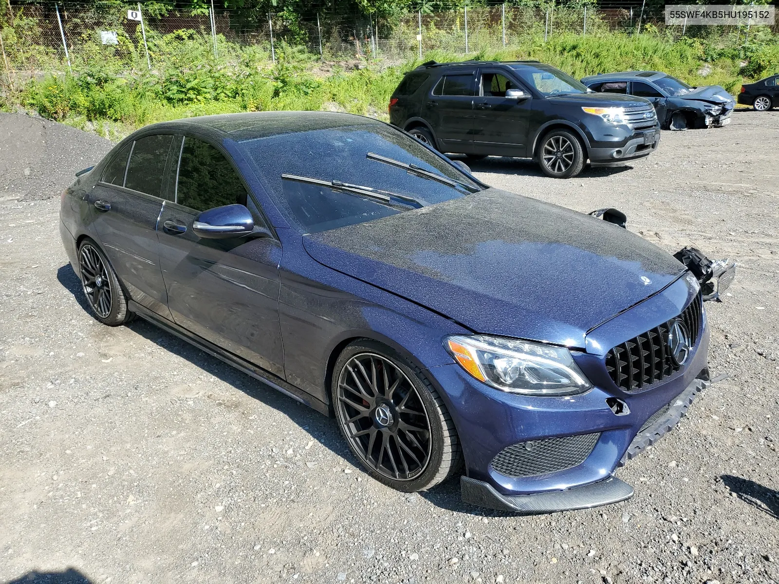 2017 Mercedes-Benz C 300 4Matic VIN: 55SWF4KB5HU195152 Lot: 65788344