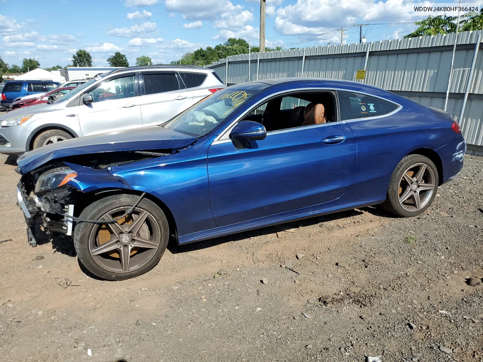 2017 Mercedes-Benz C 300 4Matic VIN: WDDWJ4KB0HF366424 Lot: 66000254