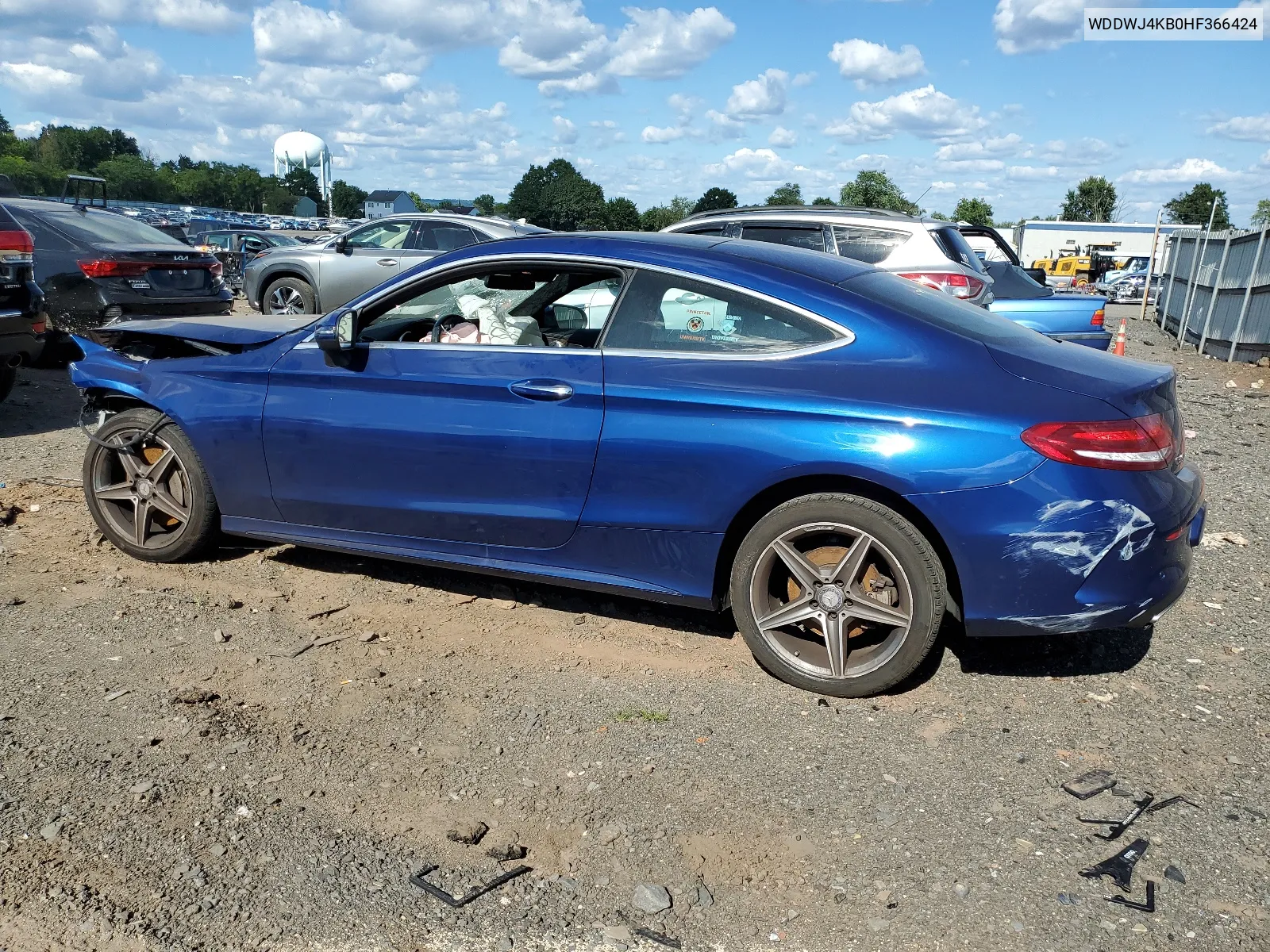 2017 Mercedes-Benz C 300 4Matic VIN: WDDWJ4KB0HF366424 Lot: 66000254