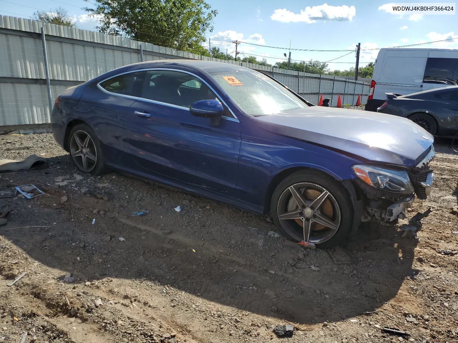 2017 Mercedes-Benz C 300 4Matic VIN: WDDWJ4KB0HF366424 Lot: 66000254