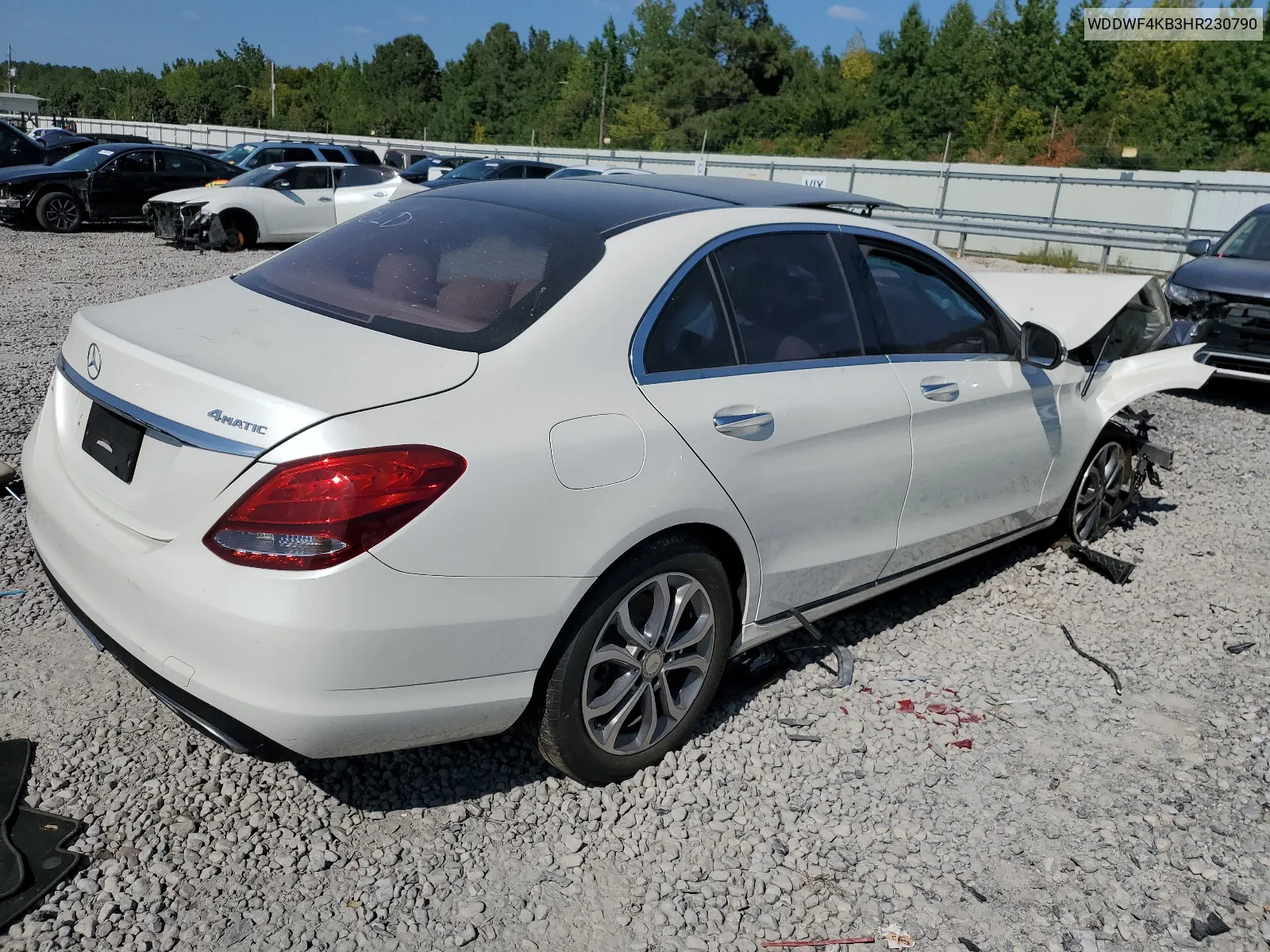 2017 Mercedes-Benz C 300 4Matic VIN: WDDWF4KB3HR230790 Lot: 67935344