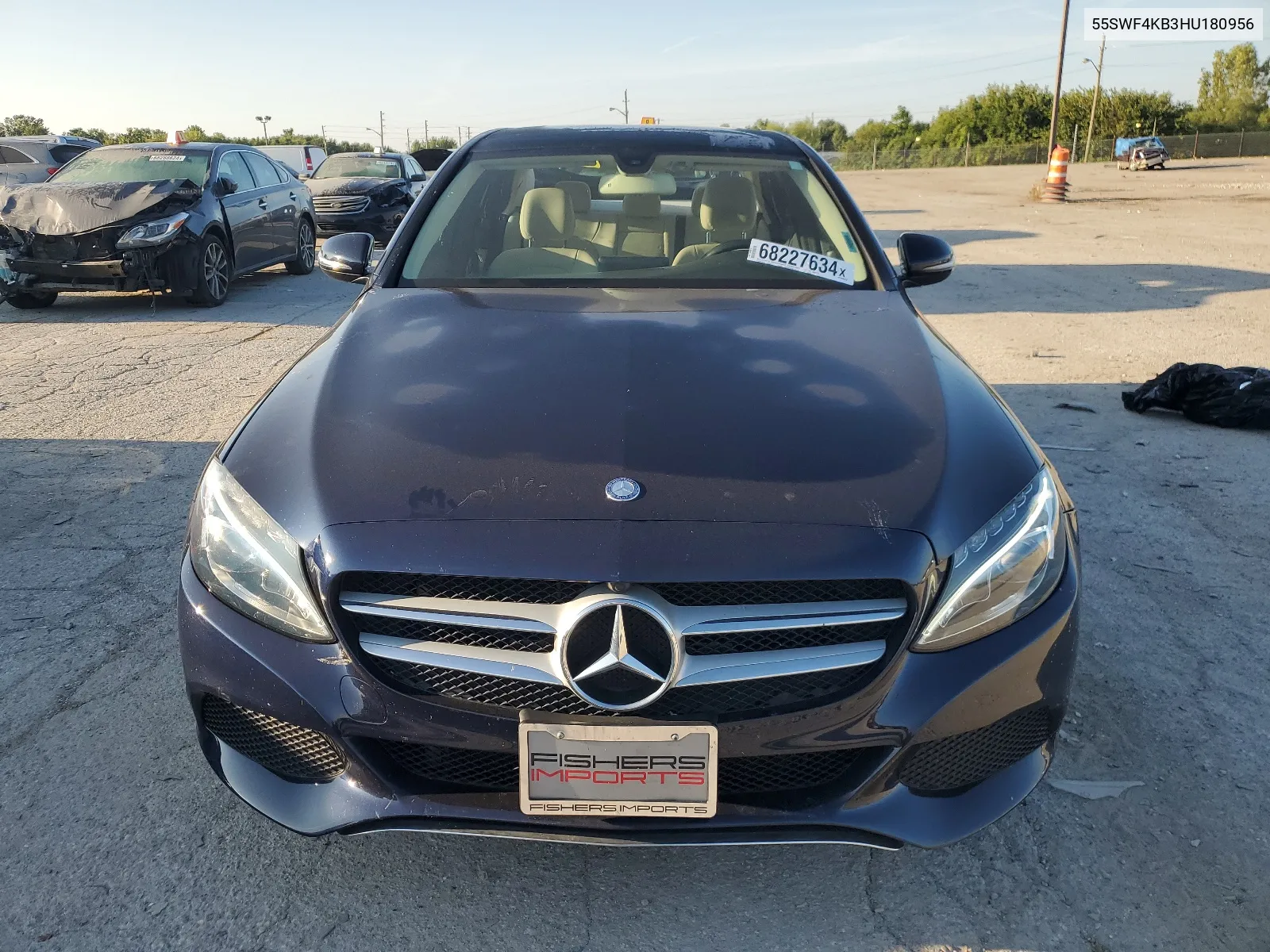 2017 Mercedes-Benz C 300 4Matic VIN: 55SWF4KB3HU180956 Lot: 68227634