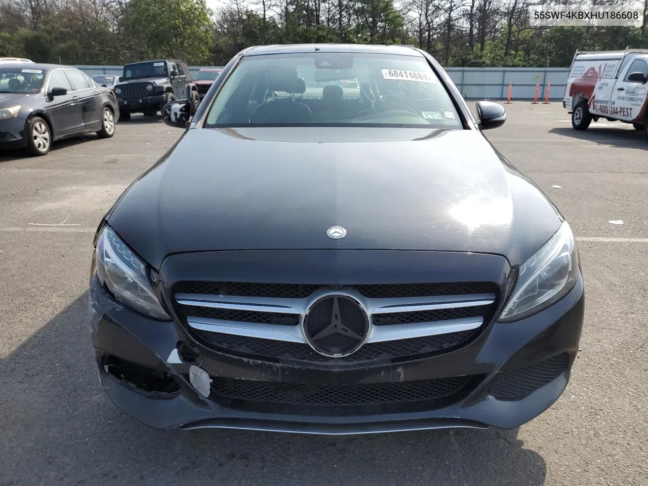 2017 Mercedes-Benz C 300 4Matic VIN: 55SWF4KBXHU186608 Lot: 68414884