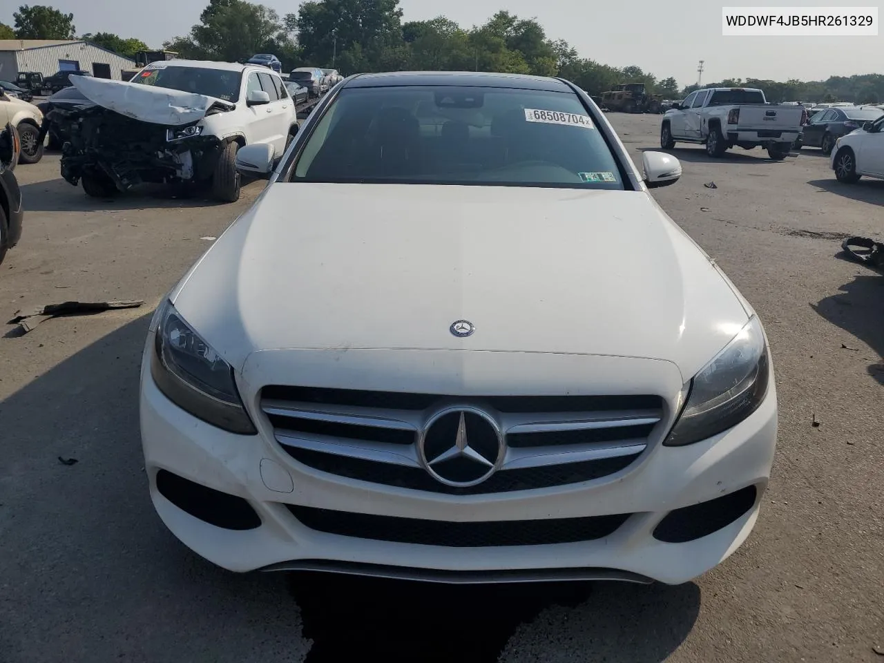 2017 Mercedes-Benz C 300 VIN: WDDWF4JB5HR261329 Lot: 68508704