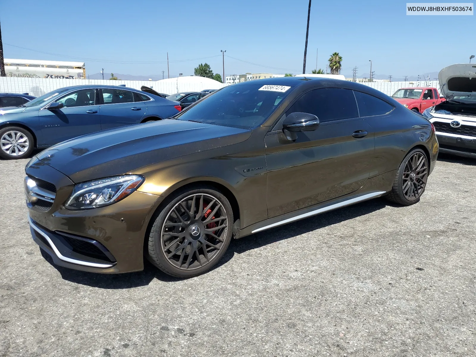 2017 Mercedes-Benz C 63 Amg-S VIN: WDDWJ8HBXHF503674 Lot: 68567474