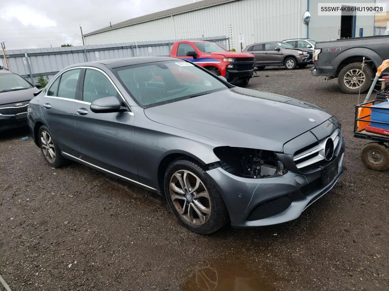 2017 Mercedes-Benz C 300 4Matic VIN: 55SWF4KB6HU190428 Lot: 68787444