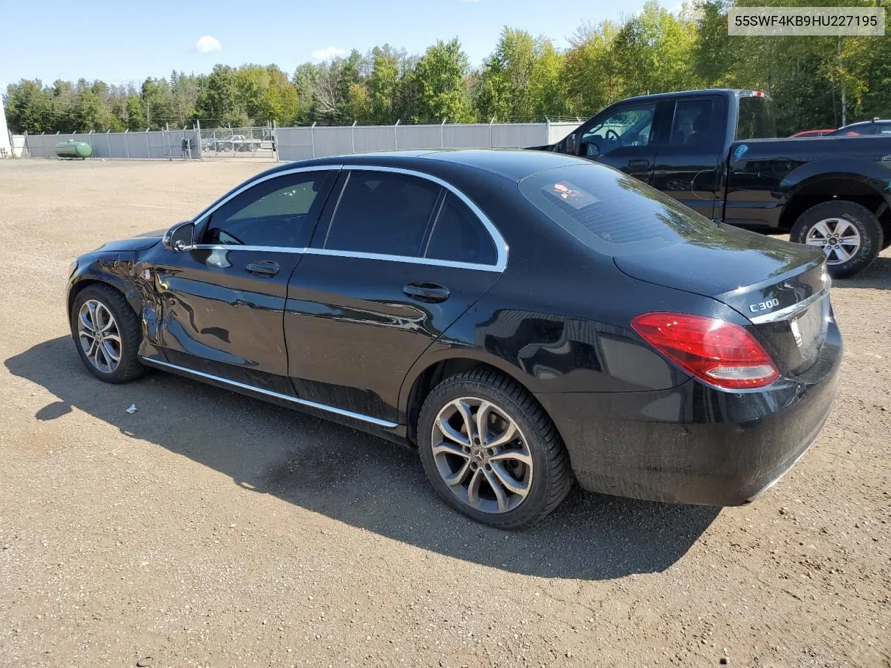 2017 Mercedes-Benz C 300 4Matic VIN: 55SWF4KB9HU227195 Lot: 69276054