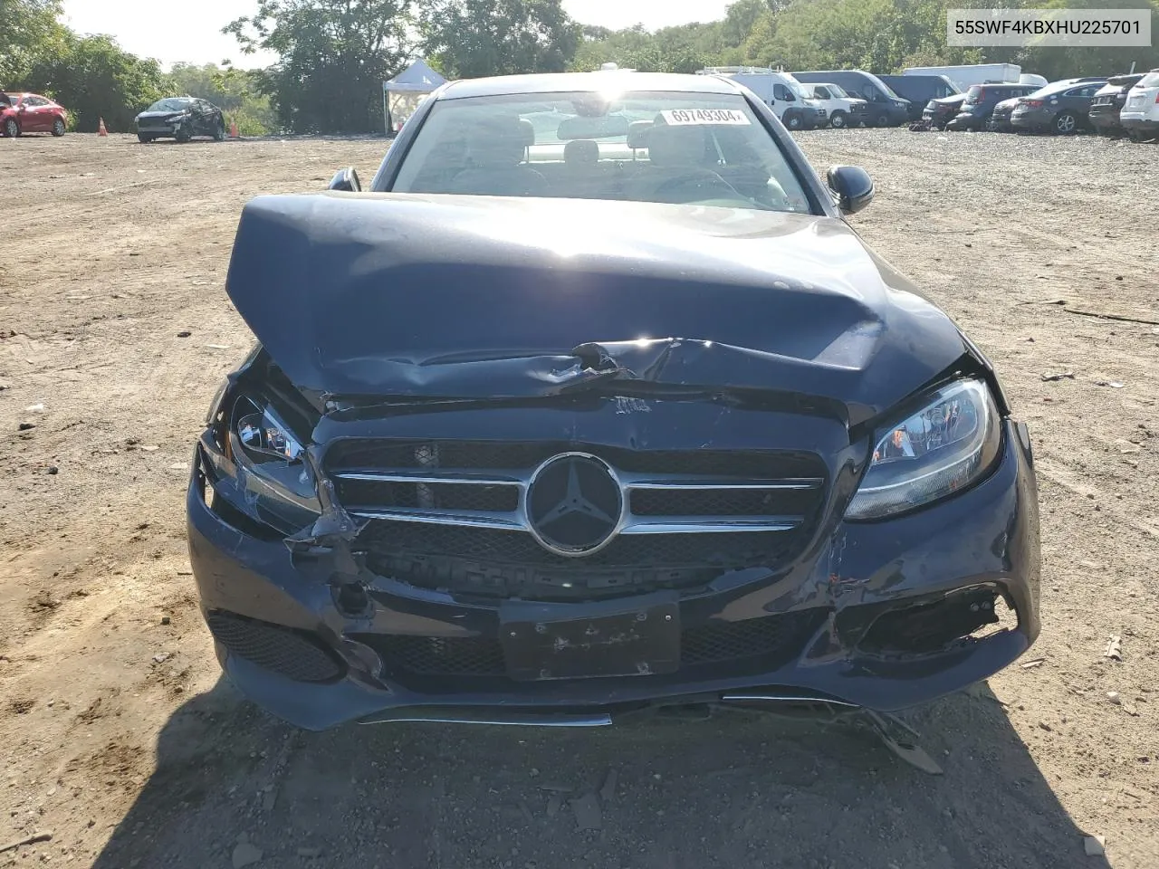 2017 Mercedes-Benz C 300 4Matic VIN: 55SWF4KBXHU225701 Lot: 69749304