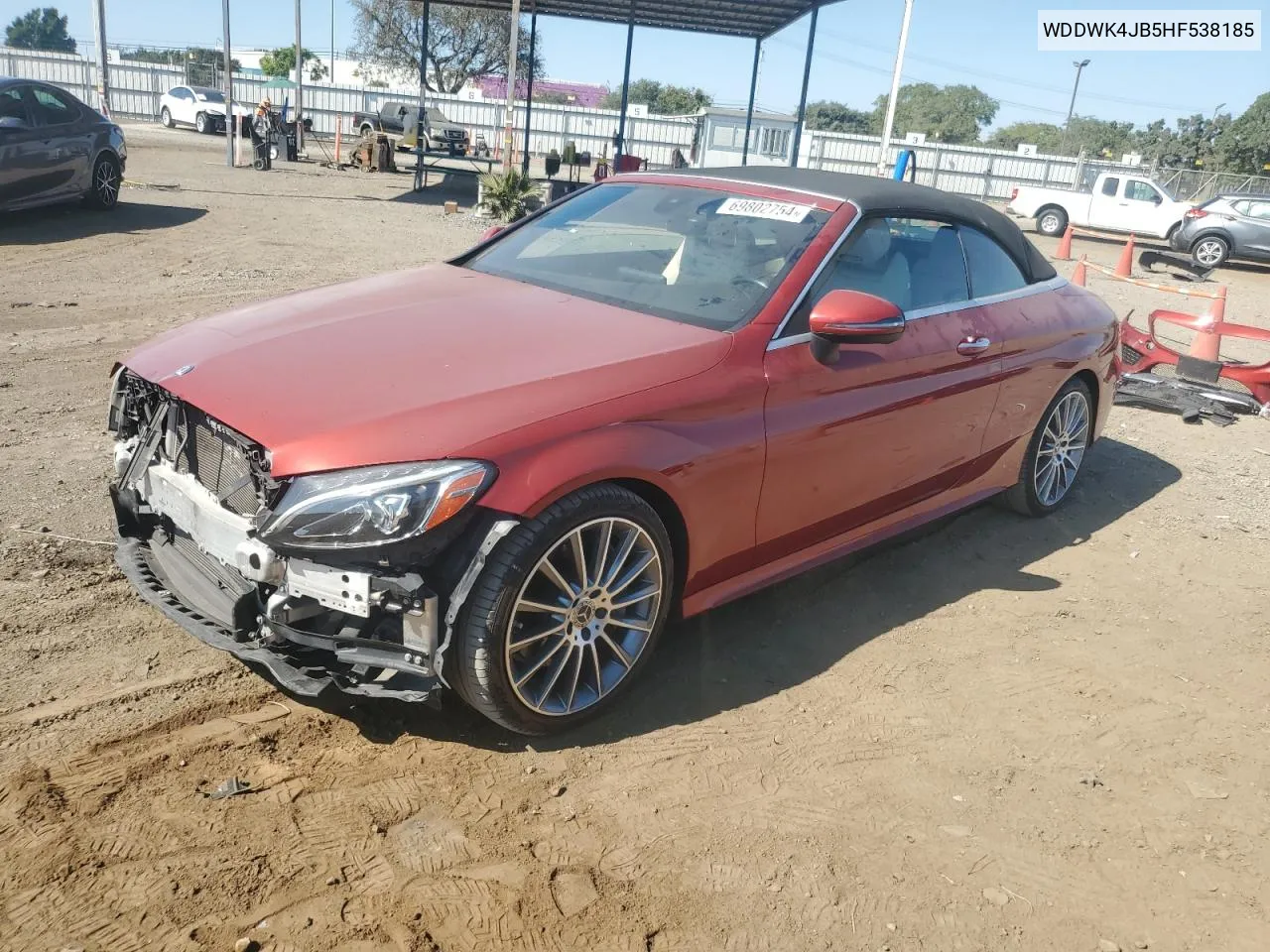 2017 Mercedes-Benz C 300 VIN: WDDWK4JB5HF538185 Lot: 69802754