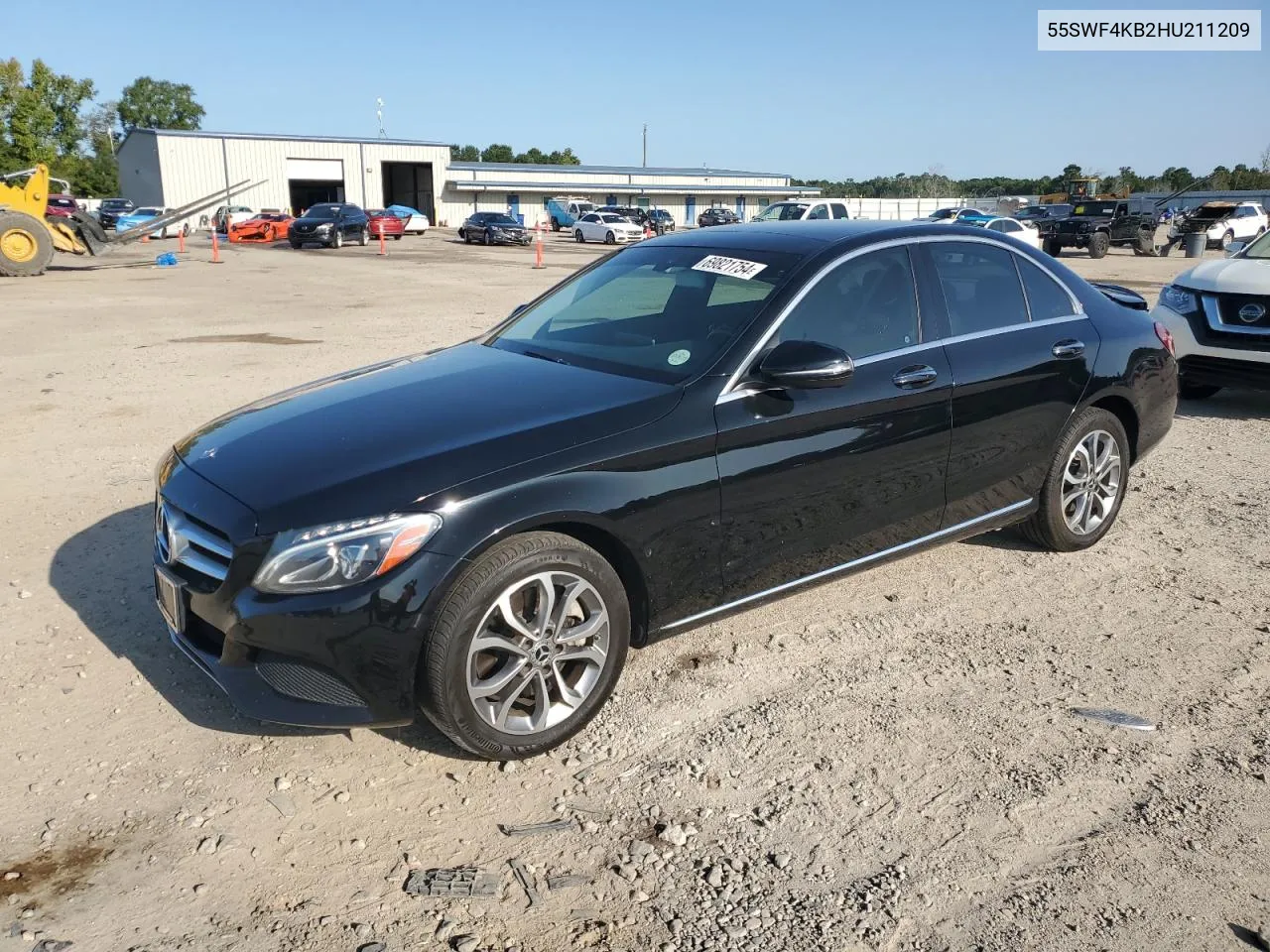 2017 Mercedes-Benz C 300 4Matic VIN: 55SWF4KB2HU211209 Lot: 69821754