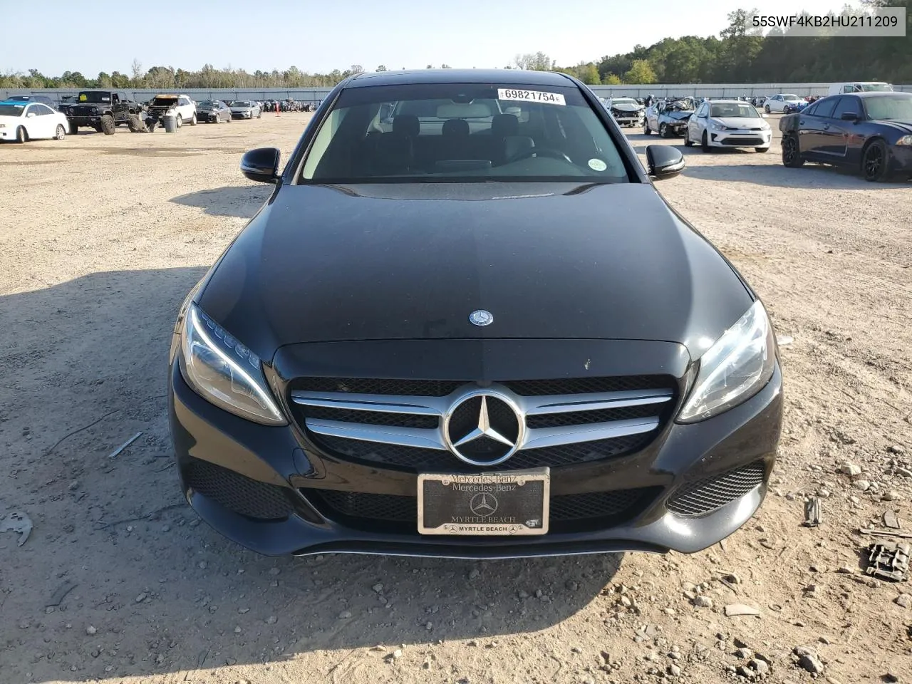 2017 Mercedes-Benz C 300 4Matic VIN: 55SWF4KB2HU211209 Lot: 69821754