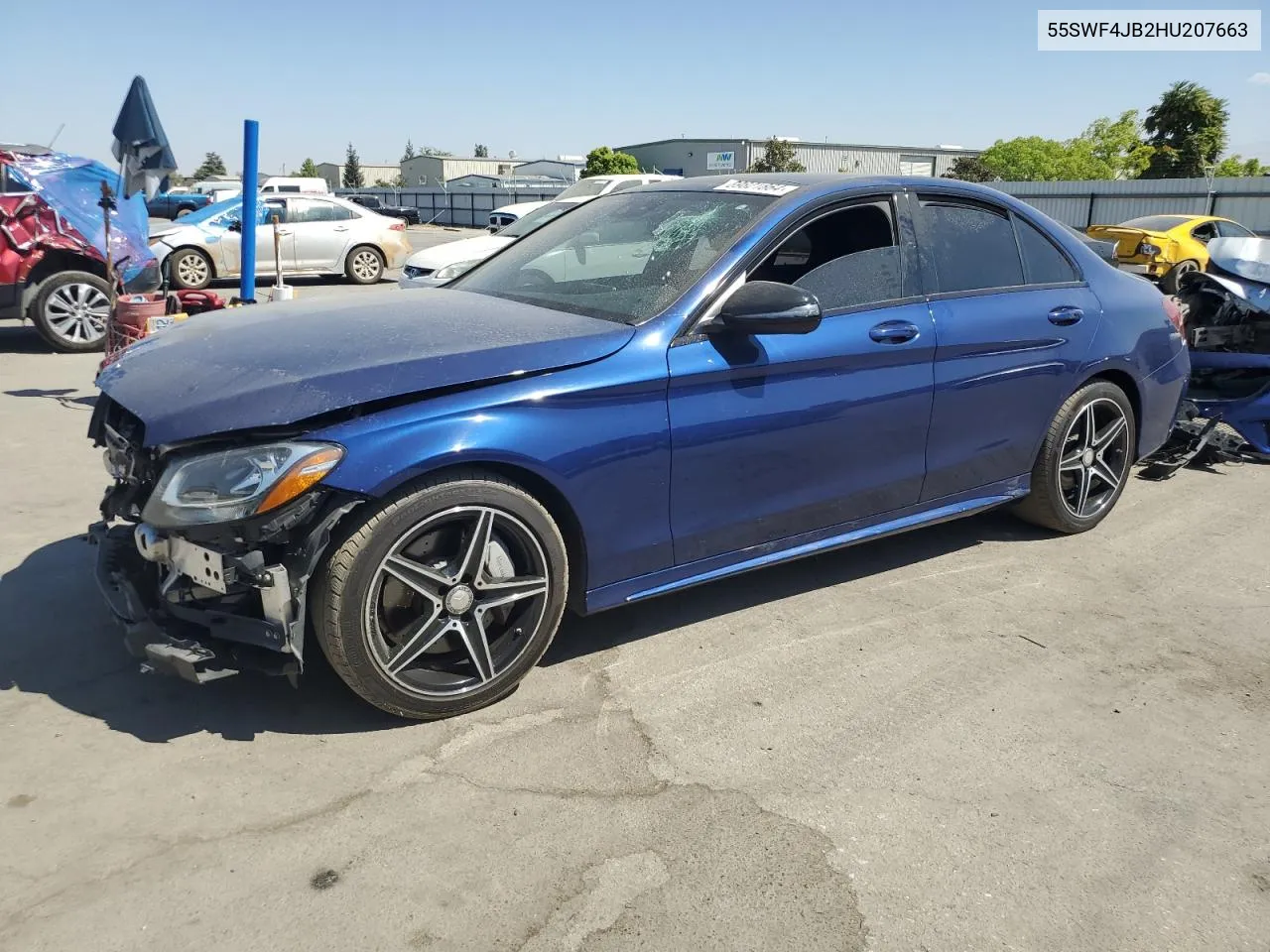 2017 Mercedes-Benz C 300 VIN: 55SWF4JB2HU207663 Lot: 69821864